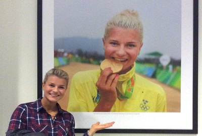 Falutjejen Jenny Rissved Historisk OS-guldmedaljör